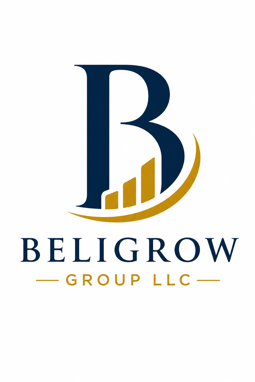 Official logo of Beligrow Group LLC, a business management and holding company focused on developing small businesses.